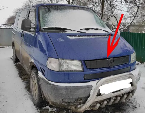 Зимова верхня накладка на решітку Матова на косу морду для Volkswagen T4 Transporter 1990-2003 рр — Volkswagen T4 Transporter 1990-2003 гг. DianaParts