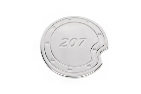 Накладка на лючок бензобака (нерж.) для Peugeot 207 2006-2014 рр — Peugeot 207 2006-2014 гг. DianaParts