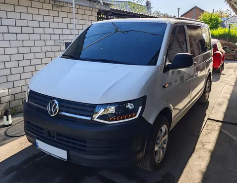 Передні фари з LED вогнями Black (2015-2019, 2 шт) для Volkswagen T6 рр — Volkswagen T6 2015-2024 гг. DianaParts