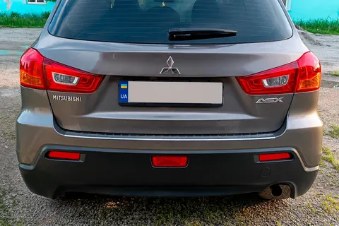 Накладка на задній бампер Carmos (2010-2019, нерж) для Mitsubishi ASX рр — Mitsubishi ASX 2010-2023 гг. DianaParts