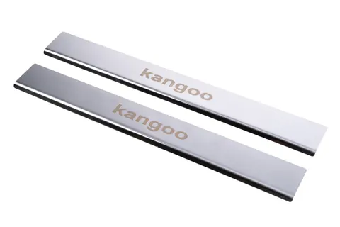 Накладки на пороги Carmos V1 (нерж.) для Renault Kangoo 1998-2008 рр — Renault Kangoo 1998-2008 гг. DianaParts
