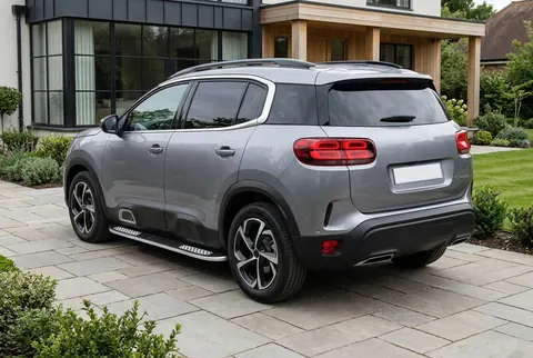 Бокові пороги Tayga V2 (2 шт., алюміній) для Citroen C5 Aircross 2017-2025 рр — Citroen C5 Aircross 2017-2025 гг. DianaParts