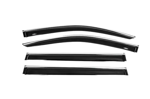 Вітровики з хром молдингом (4 шт, HIC) для Toyota Highlander 2013-2019 рр — Toyota Highlander 2013-2019 гг. DianaParts