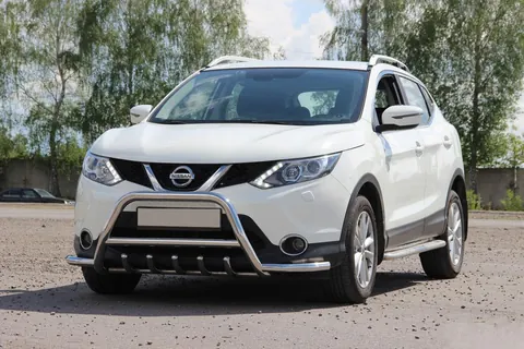 Кенгурятник WT003-Plus (нерж) для Nissan Qashqai 2014-2021 рр — Nissan Qashqai 2014-2021 гг. DianaParts