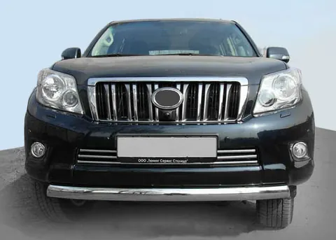 Передня дуга ST008 (нерж.) для Toyota Land Cruiser Prado 150 2009-2023 рр — Toyota Land Cruiser Prado 150 2009-2023 гг. DianaParts