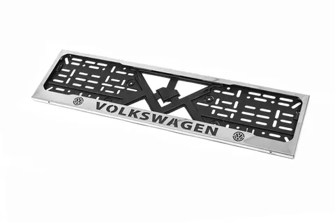 Рамка під номер хром Volkswagen (1 шт, нержавіюча сталь) для Volkswagen — Volkswagen DianaParts