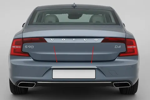 Хром планка над номером (для S90, нерж) для Volvo S90/V90 2016- рр — Volvo S90/V90 2016- гг. DianaParts