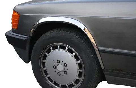 Накладки на арки 1982-1989 (4 шт, нерж) для Mercedes W201 (190) рр — Mercedes W201 (190) 1982-1993 гг. DianaParts