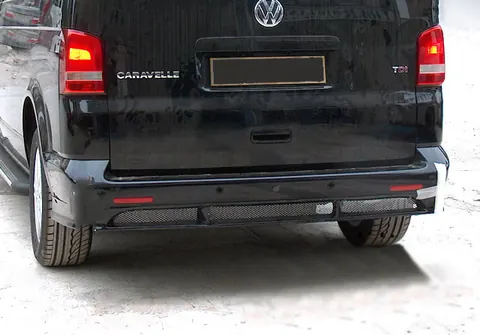 Накладка на задній бампер ABT (під фарбування) для Volkswagen T5 2010-2015 рр — Volkswagen T5 2010-2015 гг. DianaParts