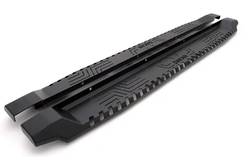 Бокові пороги Dakar V1 без LED (2019-2026 , 2 шт, метал) для Mitsubishi L200 рр — Mitsubishi L200 2015-2024 гг. DianaParts
