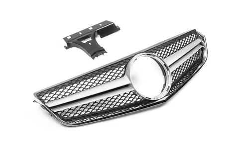 Передня решітка (2009-2013, AMG Silver) для Mercedes E-сlass coupe C207 рр — Mercedes E-сlass coupe C207 2010-2017 гг. DianaParts