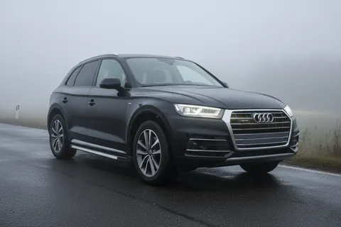 Бокові пороги Maya V1 (2 шт., Алюміній) для Ауди Q5 2017-2025 рр — Audi Q5 2017-2025 гг. DianaParts