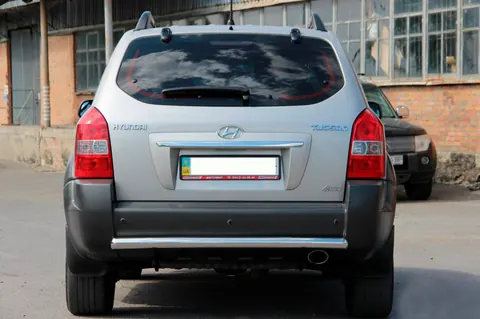 Задня дуга AK002 (нерж.) для Hyundai Tucson JM 2004- рр — Hyundai Tucson JM 2004- гг. DianaParts