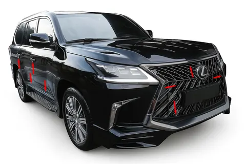 Комплект BlackEdition (для TRD 2016-2026) для Lexus LX570/450d рр — Lexus LX570/450d 2008-2022 гг. DianaParts