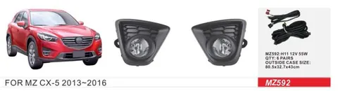 Противотуманки (2 шт, галогенні) для Mazda CX-5 2012-2017 рр — Mazda CX-5 2012-2017 гг. DianaParts