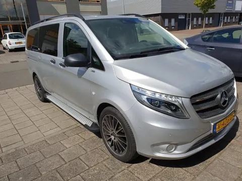 Бокові пороги Allmond Grey (2 шт., Алюміній) Довга (ExtraLong) для Mercedes Vito/V-class W447 2014- рр — Mercedes Vito/V-class W447 2014- гг. DianaParts