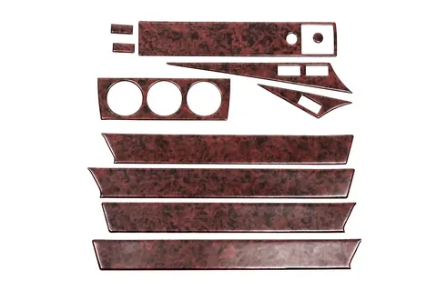 Накладки на панель (11 дет.) карбон для Mercedes W201 (190) 1982-1993 рр — Mercedes W201 (190) 1982-1993 гг. DianaParts