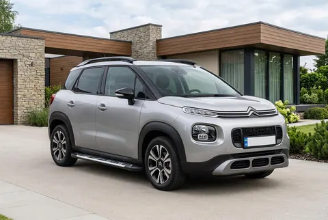 Бокові пороги Sunrise (2 шт., Алюміній) для Citroen C-3 Aircross 2017-2024 рр — Citroen C-3 Aircross 2017-2024 гг. DianaParts