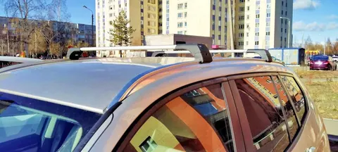 Перемички на вбудовані рейлінги під ключ Skybar V2 (2 шт) до 120 см, Сірі для BMW X3 F25 2011-2018 рр — BMW X3 F25 2011-2018 гг. DianaParts