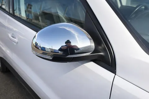 Накладки на дзеркала (2 шт., нерж) OmsaLine - Італійська нержавійка для Volkswagen Tiguan 2007-2016 рр — Volkswagen Tiguan 2007-2016 гг. DianaParts