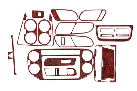 Накладки на панель (2011-2015) Дерево для Volkswagen Tiguan рр — Volkswagen Tiguan 2007-2016 гг. DianaParts