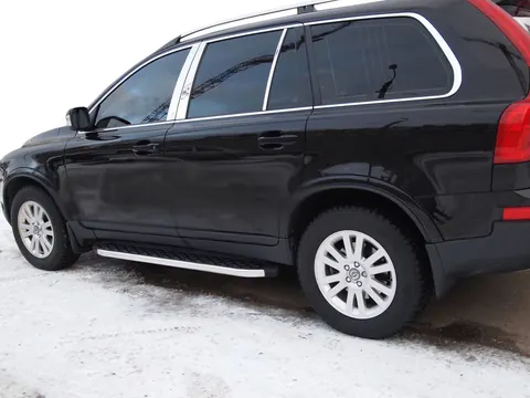 Бокові пороги BlackLine (2 шт., алюміній) для Volvo XC90 2002-2014 рр — Volvo XC90 2002-2014 гг. DianaParts
