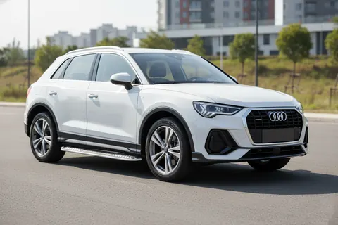 Бокові пороги Tayga V2 (2 шт., Алюміній) для Ауди Q3 2019- рр — Audi Q3 2019- гг. DianaParts