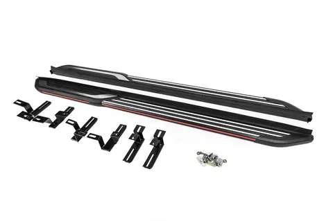Бокові пороги OEM (2 шт., Алюміній) для Hyundai Tucson NX4 2021- рр — Hyundai Tucson NX4 2021- гг. DianaParts