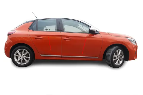 Молдинги на двері (4 шт, нерж) для Opel Corsa F 2019- рр — Opel Corsa F 2019- гг. DianaParts