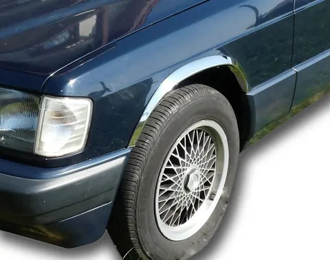 Накладки на арки 1988-1993 (4 шт, нерж) для Mercedes W201 (190) рр — Mercedes W201 (190) 1982-1993 гг. DianaParts