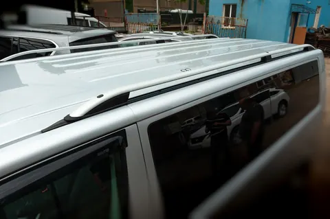 Рейлінги CROWN (сірий мат) Коротка база для Volkswagen T6 2015-2024 рр — Volkswagen T6 2015-2024 гг. DianaParts