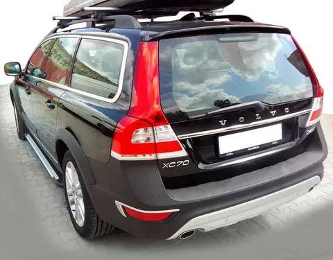 Бокові пороги Rainbow (2 шт., Алюміній) для Volvo XC60 2009-2017 рр — Volvo XC60 2009-2017 гг. DianaParts