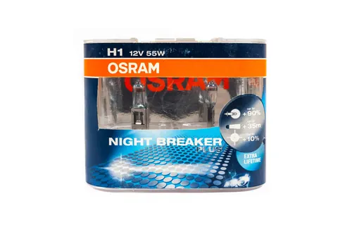 Лампа головного світла Osram H1 55W 64150NBP Night Breaker Plus — Универсальные аксессуары DianaParts