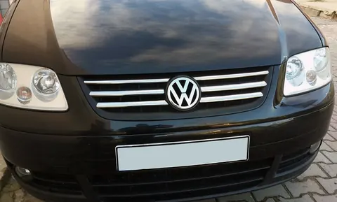 Накладки на решітку Life (6 шт, нерж) для Volkswagen Caddy 2004-2010 рр — Volkswagen Caddy 2004-2010 гг. DianaParts