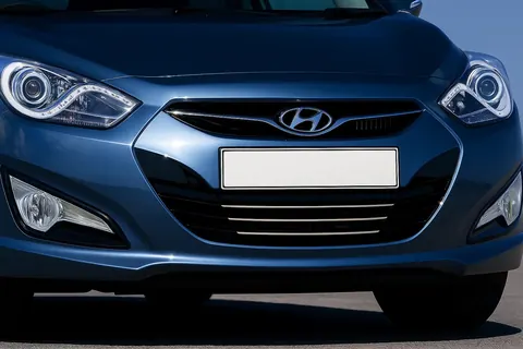 Накладки на решітку (3 шт, нерж.) для Hyundai I-40 2011-2019 рр — Hyundai I-40 2011-2019 гг. DianaParts