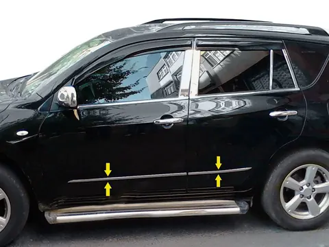 Молдинг дверей (нерж) для Toyota Rav 4 2006-2013 рр — Toyota Rav 4 2006-2013 гг. DianaParts