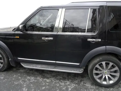 Молдинг дверних стійок (6 шт, нерж.) для Land Rover Discovery III 2004-2009 рр — Land Rover Discovery III 2004-2009 гг. DianaParts