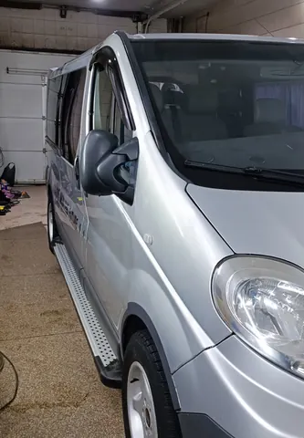 Бокові пороги X5-тип (2 шт, алюм.) Коротка база для Nissan Primastar 2002-2014 рр — Nissan Primastar 2002-2014 гг. DianaParts