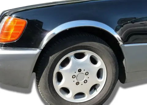 Накладки на арки (Short/Long, 4 шт, нерж) для Mercedes S-сlass W140 1991-1998 рр — Mercedes S-сlass W140 1991-1998 гг. DianaParts