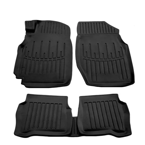 Килимки Stingray 3D (5 шт, поліуретан) для Nissan Almera B10 Classic 2006-2012 рр — Nissan Almera B10 Classic 2006-2012 гг. DianaParts