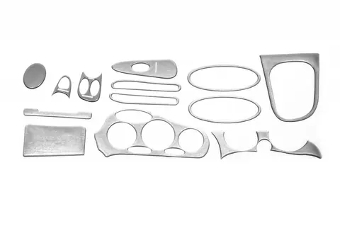 Накладки на панель (під алюміній) для Hyundai Coupe 1996-2002 рр — Hyundai Coupe 1996-2002 гг. DianaParts