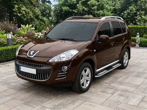 Бокові пороги Tayga V2 (2 шт., алюміній) для Peugeot 4007 2007-2013 рр — Peugeot 4007 2007-2013 гг. DianaParts