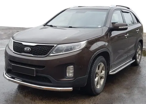 Передній захист ST008 (2013-2015, нерж.) для Kia Sorento II XM рр — Kia Sorento II XM 2009-2014 гг. DianaParts