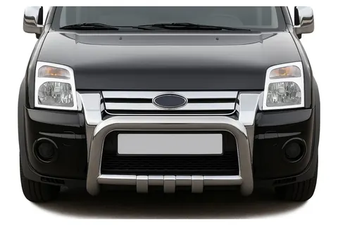 Окантовка на передні ліхтарі OmsaLine (2 шт., Abs хром) для Ford Connect 2006-2009 рр — Ford Connect 2006–2009 гг. DianaParts