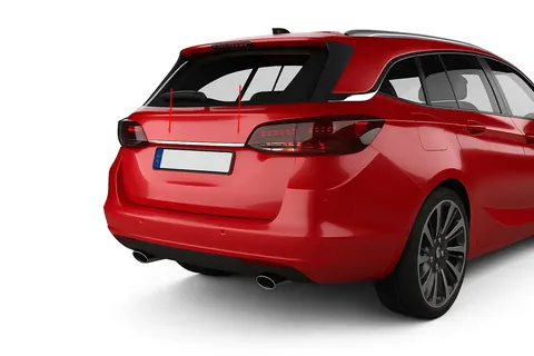 Хром планка над номером (SW, нерж) для Opel Astra K 2016-2021 рр — Opel Astra K 2016-2021 гг. DianaParts
