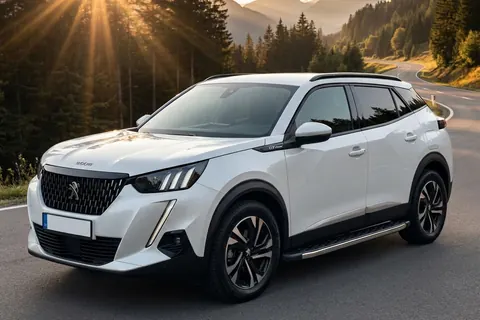 Бокові пороги BlackLine (2 шт., Алюміній) для Peugeot 2008 2019- рр — Peugeot 2008 2019- гг. DianaParts
