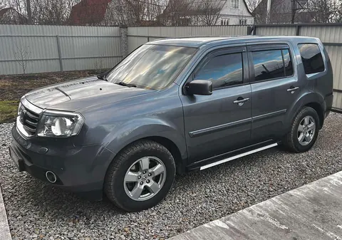 Бокові пороги Maya V1 (2 шт., алюміній) для Honda Pilot 2008-2015 рр — Honda Pilot 2008-2015 гг. DianaParts