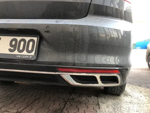 Накладки на глушник Carmos SD/SW (2019-2026, 3 шт, нерж) для Volkswagen Passat B8 рр — Volkswagen Passat B8 2015-2023 гг. DianaParts