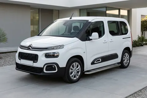 Бокові пороги Maydos V2 (2 шт., алюміній -2026 нерж) Коротка база для Citroen Berlingo/Multispace 2018- рр — Citroen Berlingo/Multispace 2018- гг. DianaParts