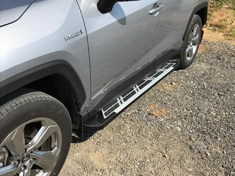 Бокові пороги Sunrise (2 шт., алюміній) для Toyota Rav 4 2019- рр — Toyota Rav 4 2019- гг. DianaParts